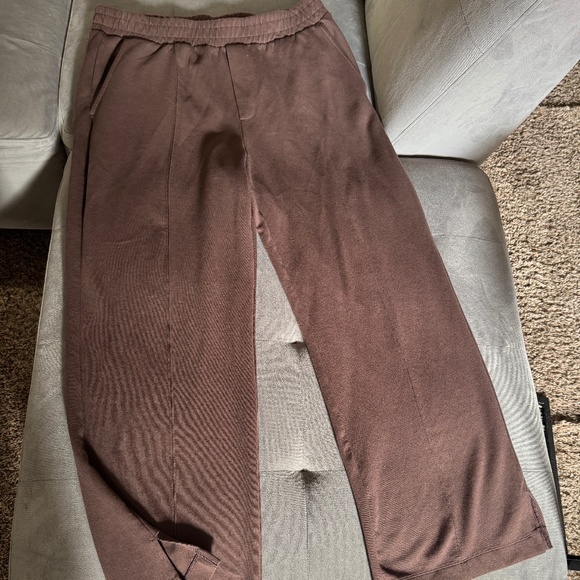 Old Navy Pants - Old Navy Dynamic Fleece High Rise Wide Leg Pants Chocolate Brown XL